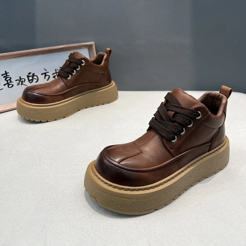 欧洲站设计师小众男士厚底舒适休闲鞋轻奢网红爆款男鞋MBZ11-387