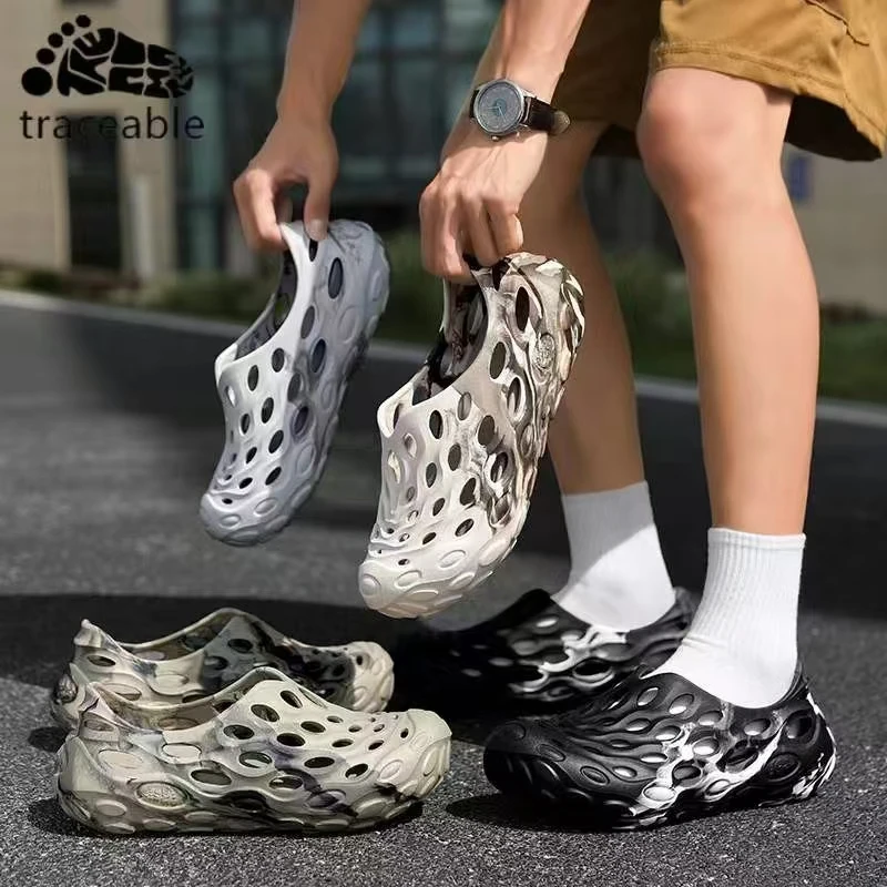 traceable毒液2.0洞洞男女夏季防滑一脚蹬凉拖鞋户外运动溯溪鞋男