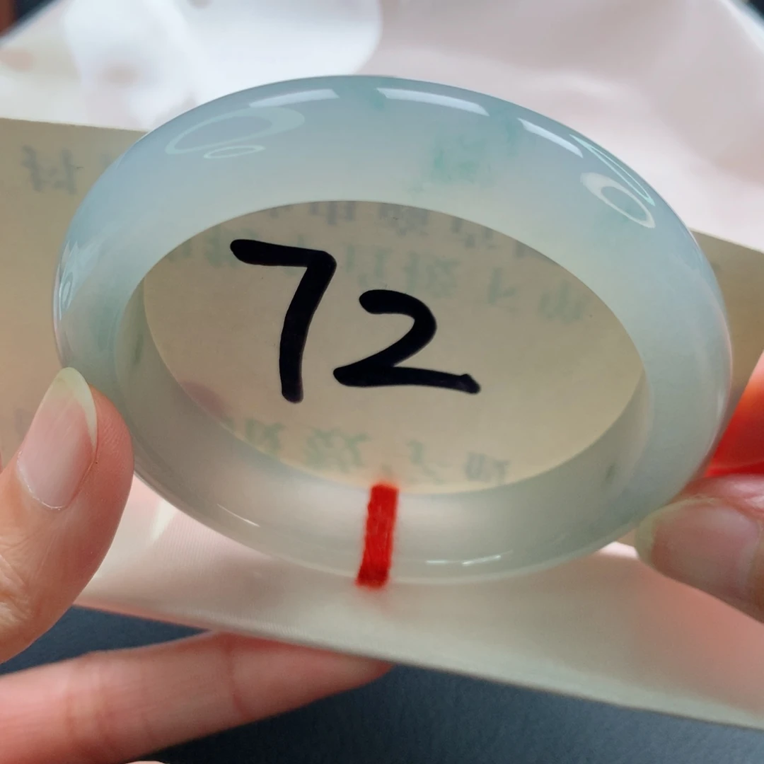 未镶嵌手镯翡翠正圈冰胶晴水