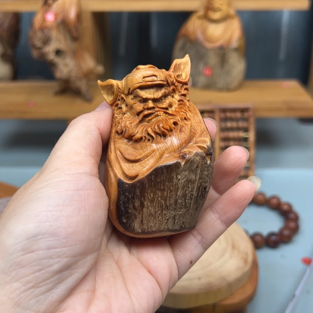 可***可木崖柏木摆件手把件