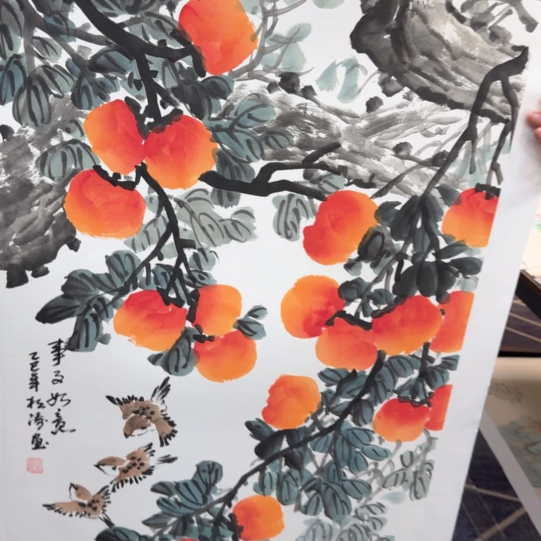 国画国画花鸟山水作品