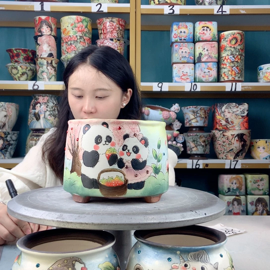 罐景德镇手工瑕疵644