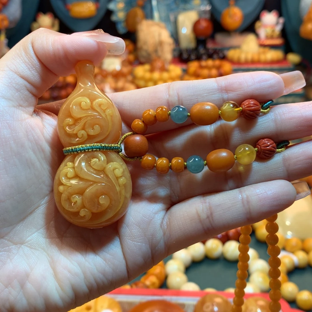 【闪购商品】蜜蜡吊坠(赠链)未镶嵌蜜蜡吊坠