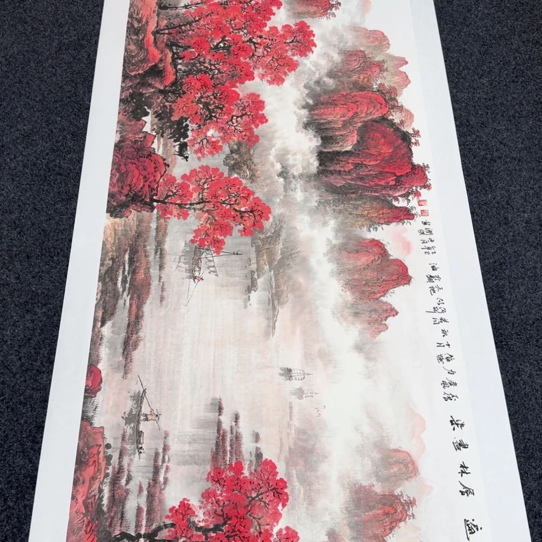 国画国画作品纯手绘山水花鸟