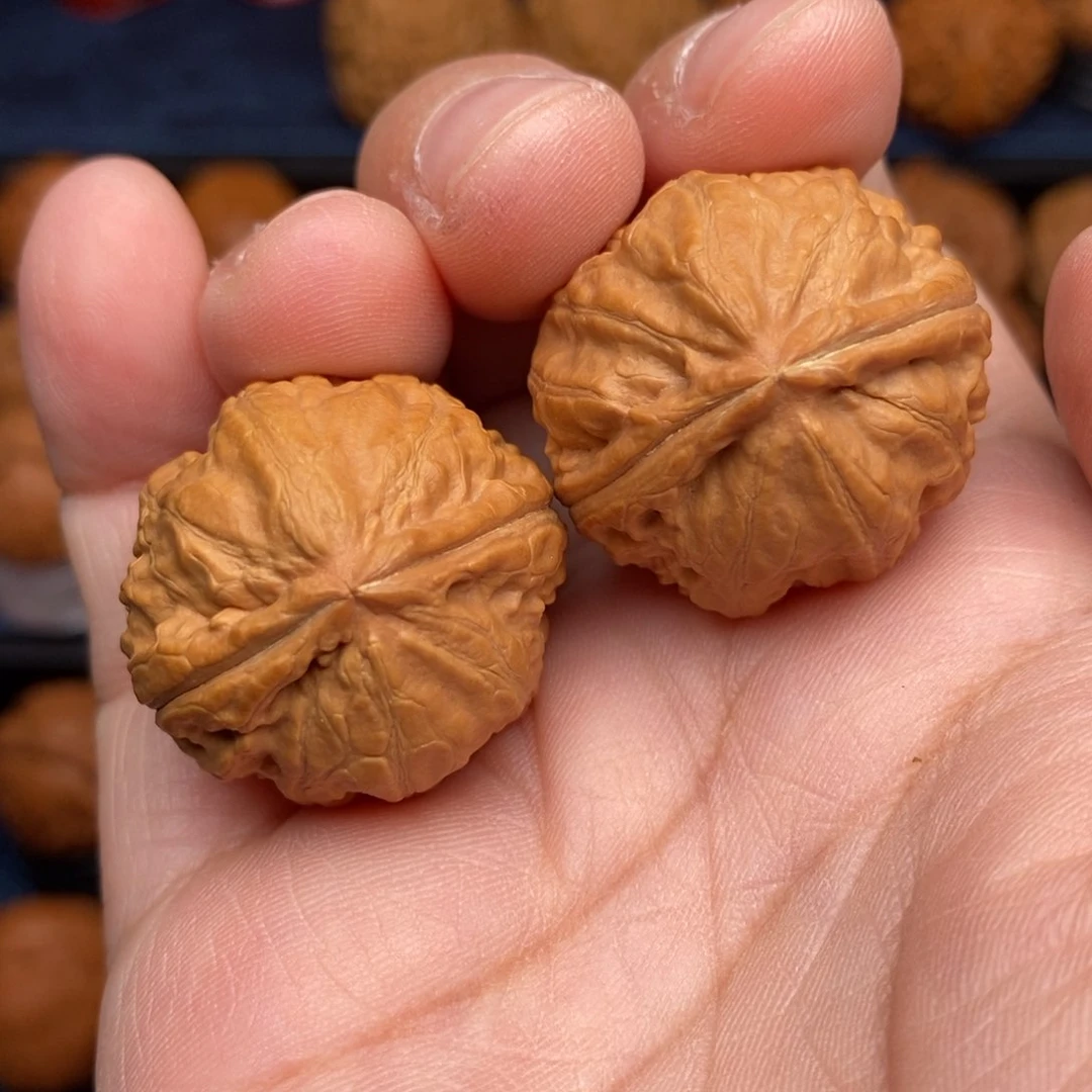 文玩核桃把件手捻小桂圆