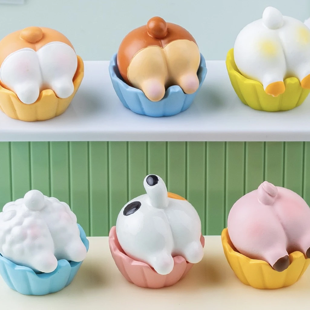 【新品】卡通动物屁屁桌面树脂摆件