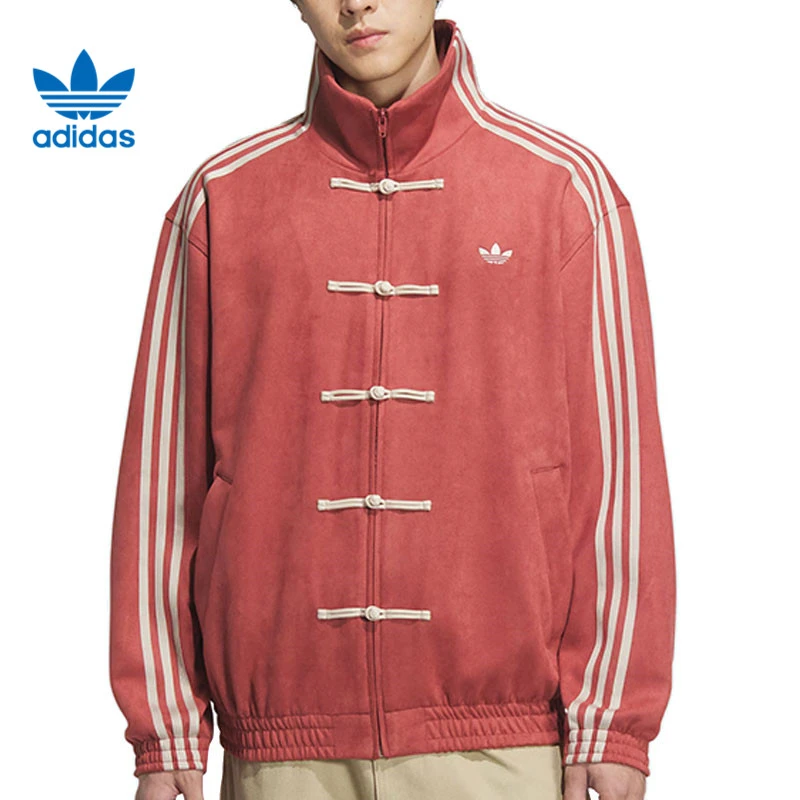 华adidas阿迪达斯三叶草男女运动休闲夹克外套JY8276