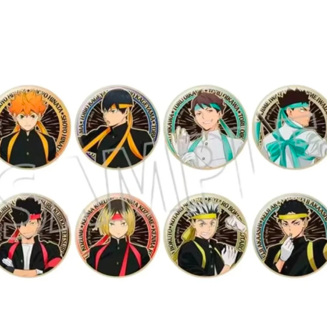 排球少年 旧应援 金属浮雕吧唧（默认代拆）