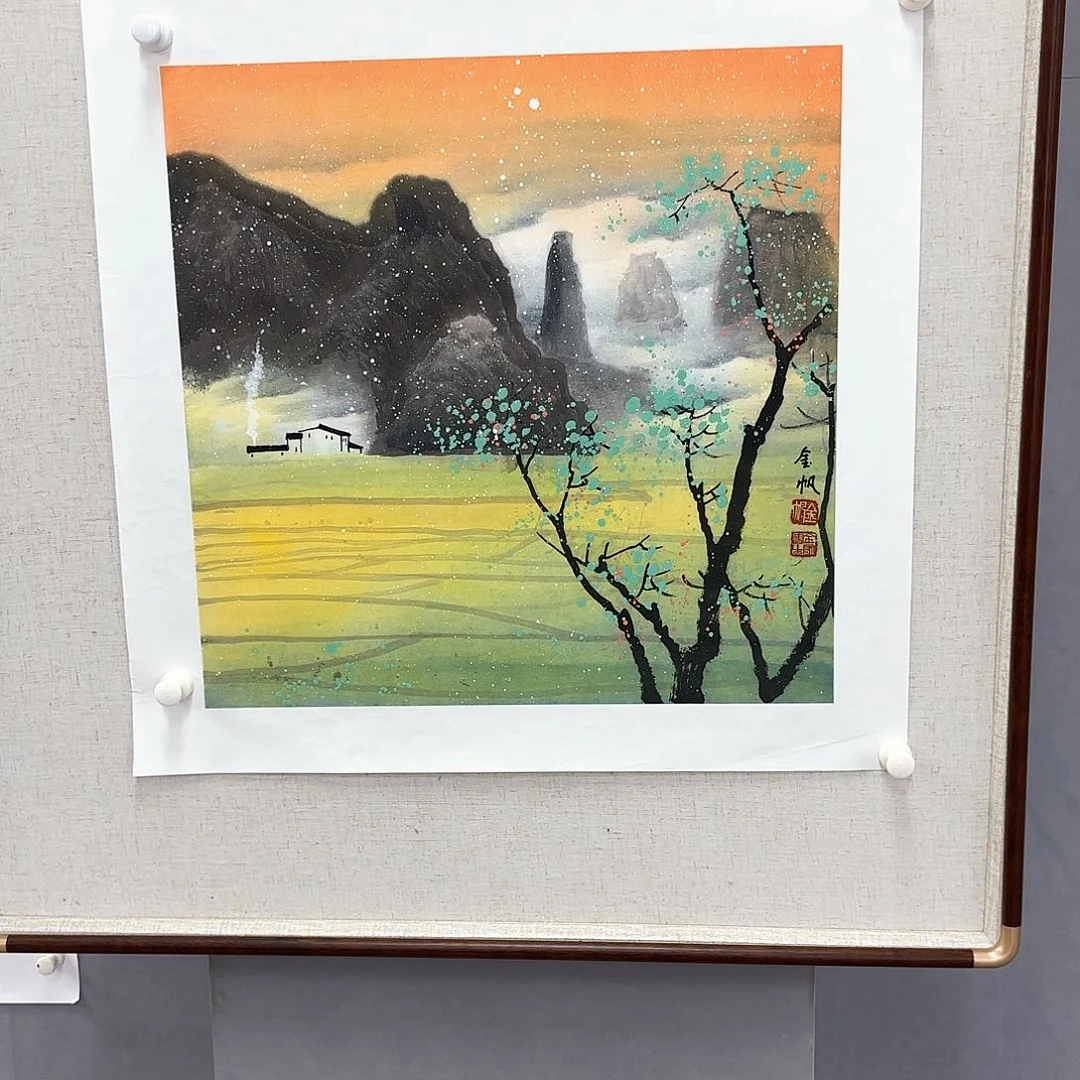 国画艺术家真人手绘