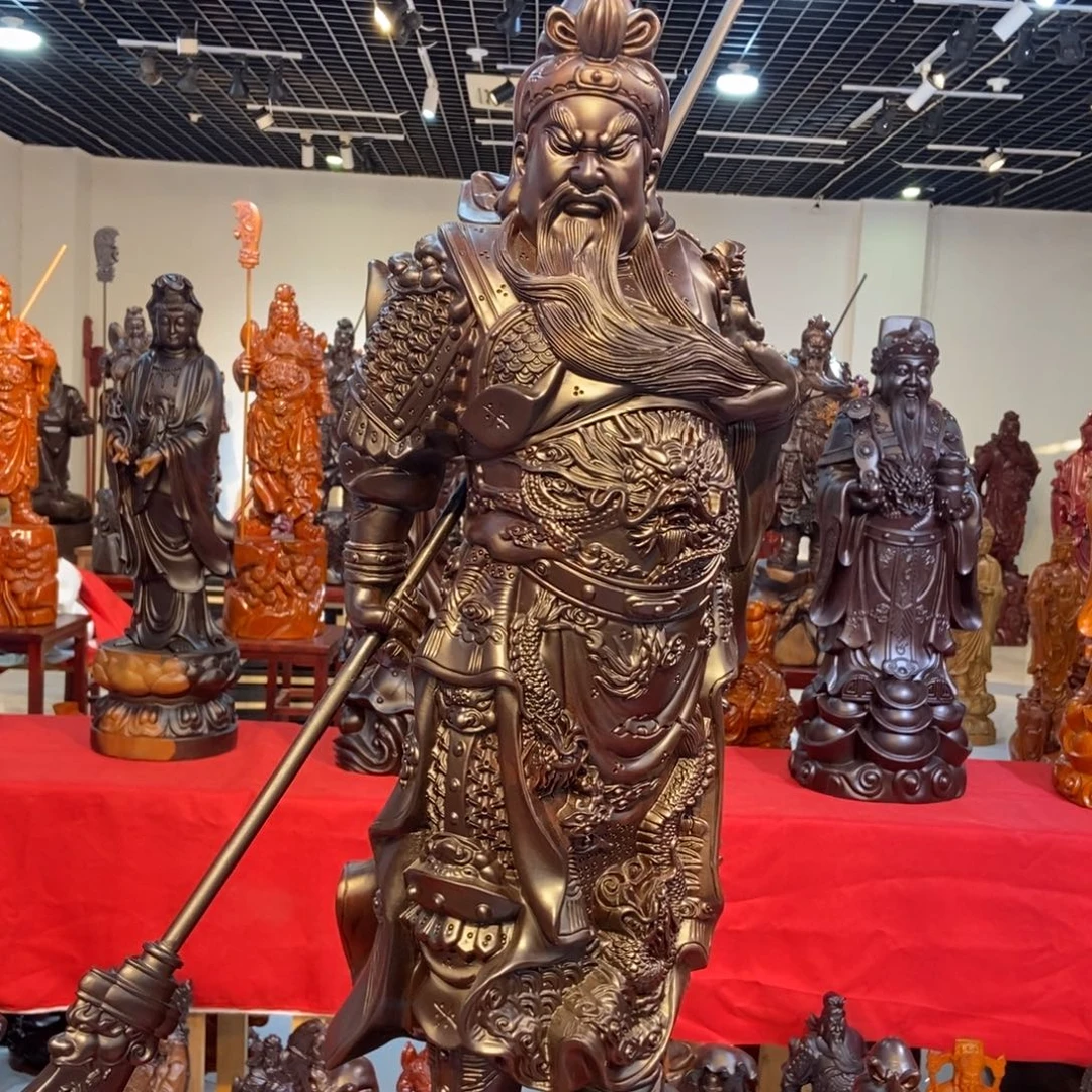 包***来风车木（黑檀木）黑檀木1米关公