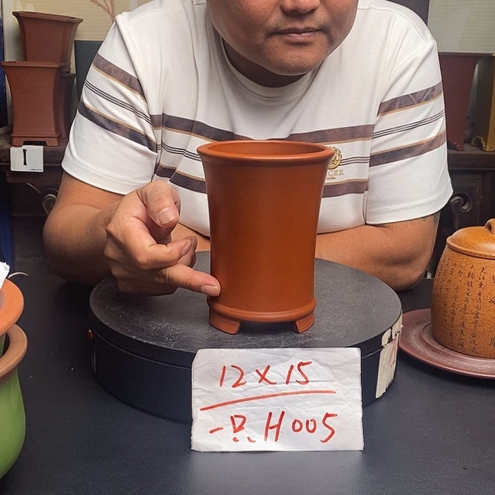 紫砂花盆货号一只H005