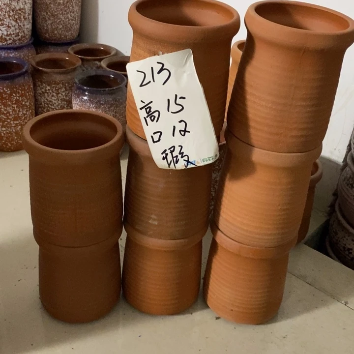 粗陶红陶绿植花盆213