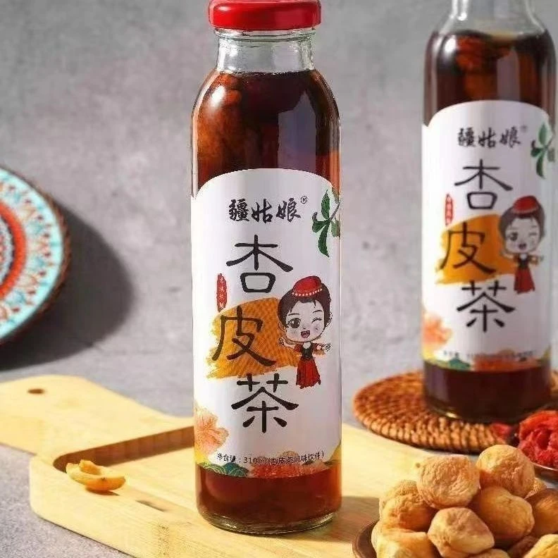 疆姑娘新疆特色茶饮新疆杏皮茶310ml/瓶杏皮水清凉解暑果干饮料