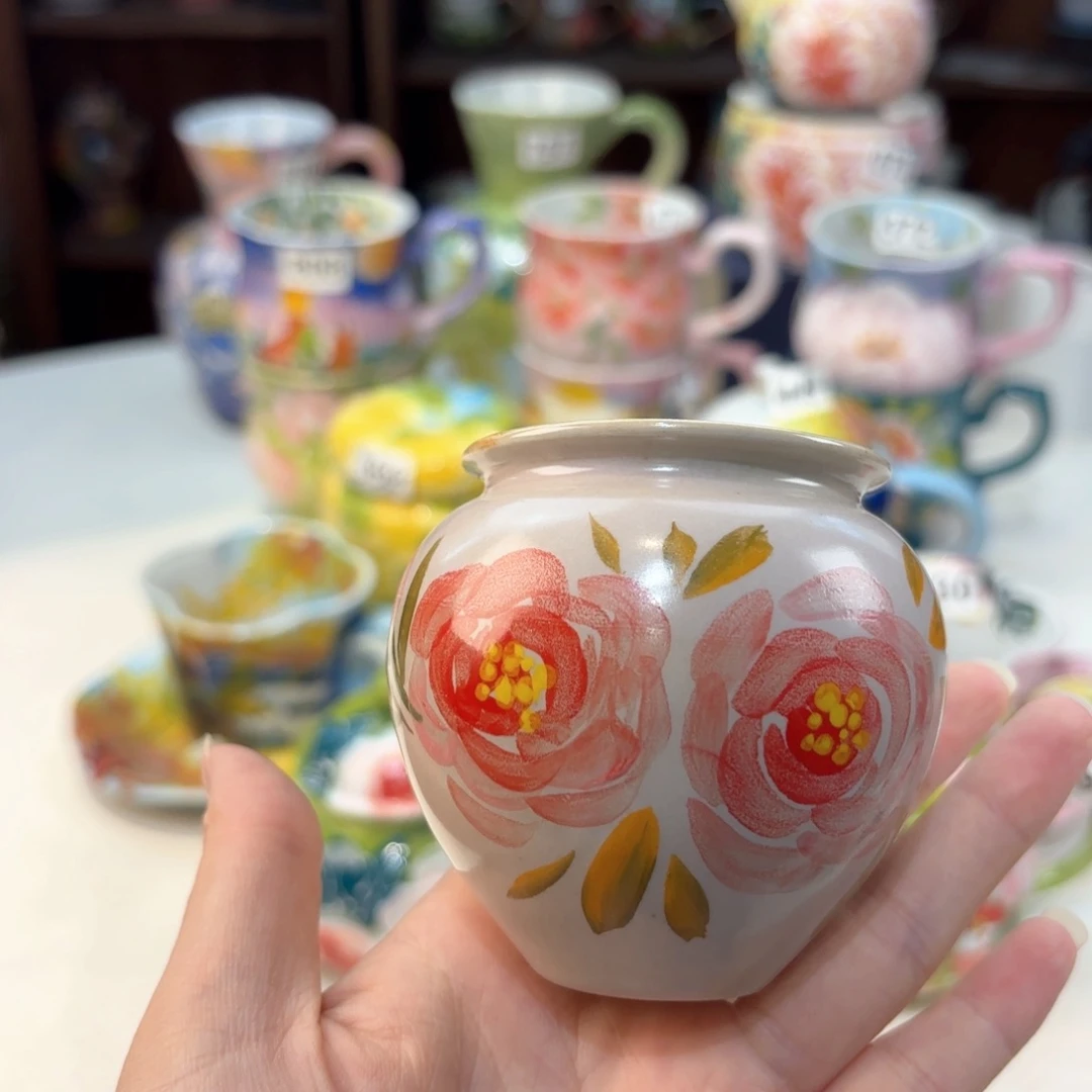 景德镇手绘高温釉下彩陶瓷茶具