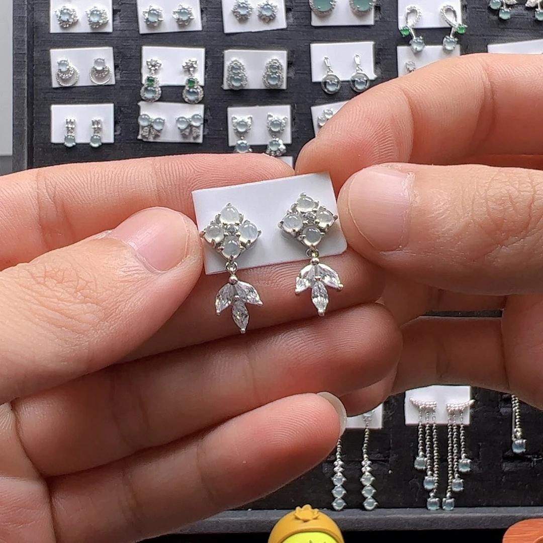 翡翠银S925镶嵌手链