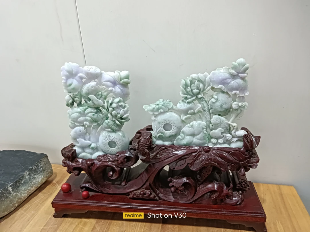 天然缅料家居摆件