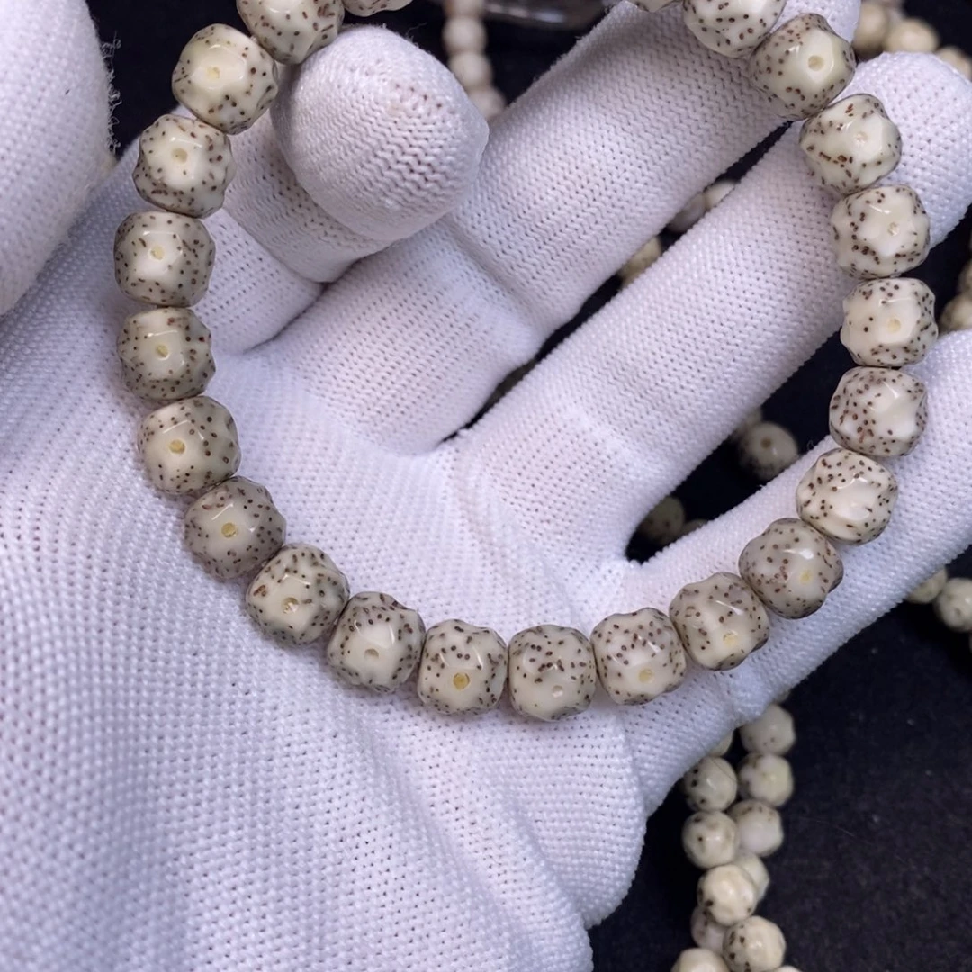 吊坠星月菩提双留白无相单圈9*8