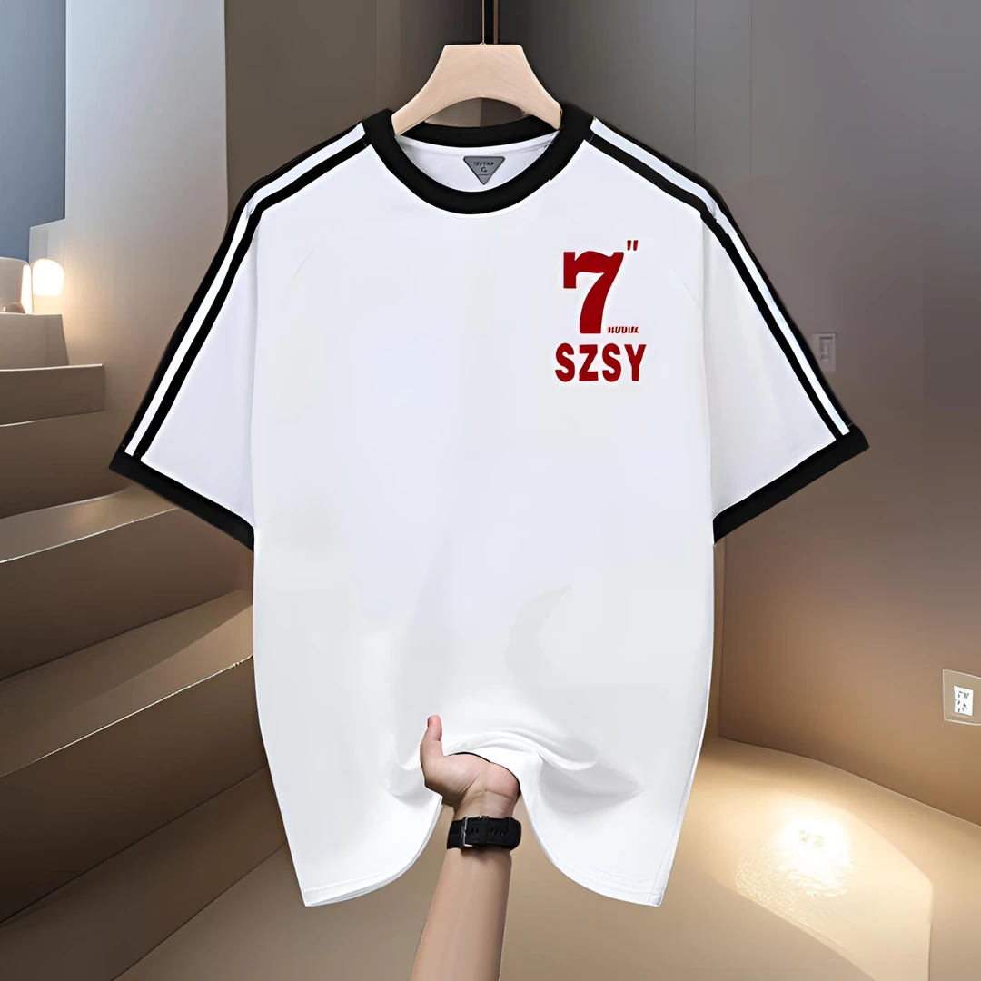 正品美式时尚字母短袖圆领痞帅印花T恤夏季上衣小众设计感打底衫