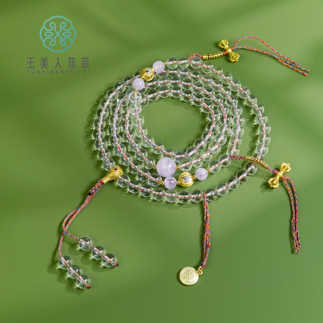 菲菲珠宝好！-水晶圆珠约8mm项链