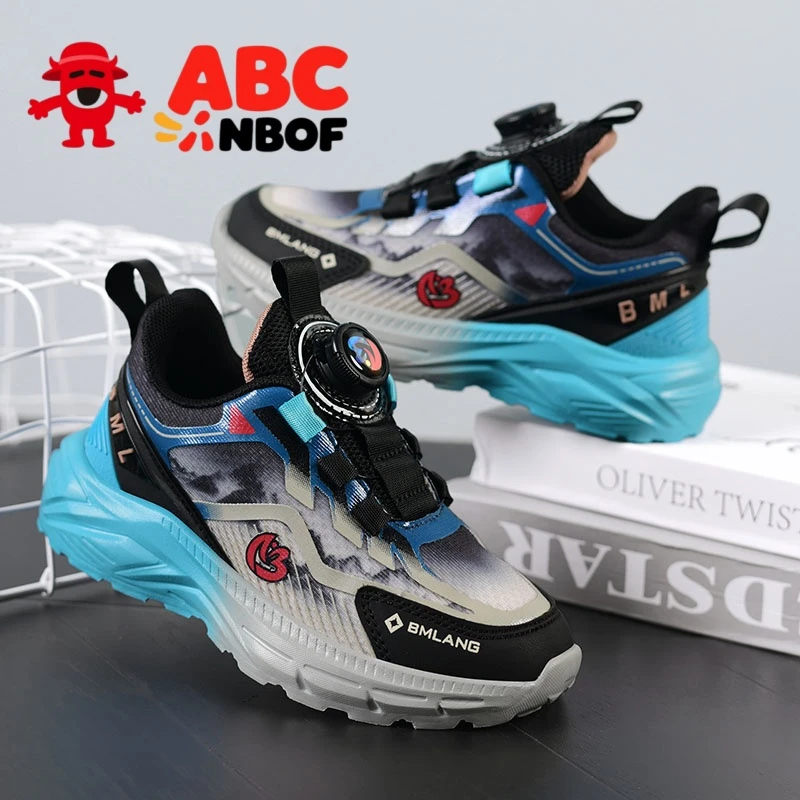 ABC NBOF童鞋男童鞋春秋3-12新款网面透气中大童跑步鞋儿童运动鞋