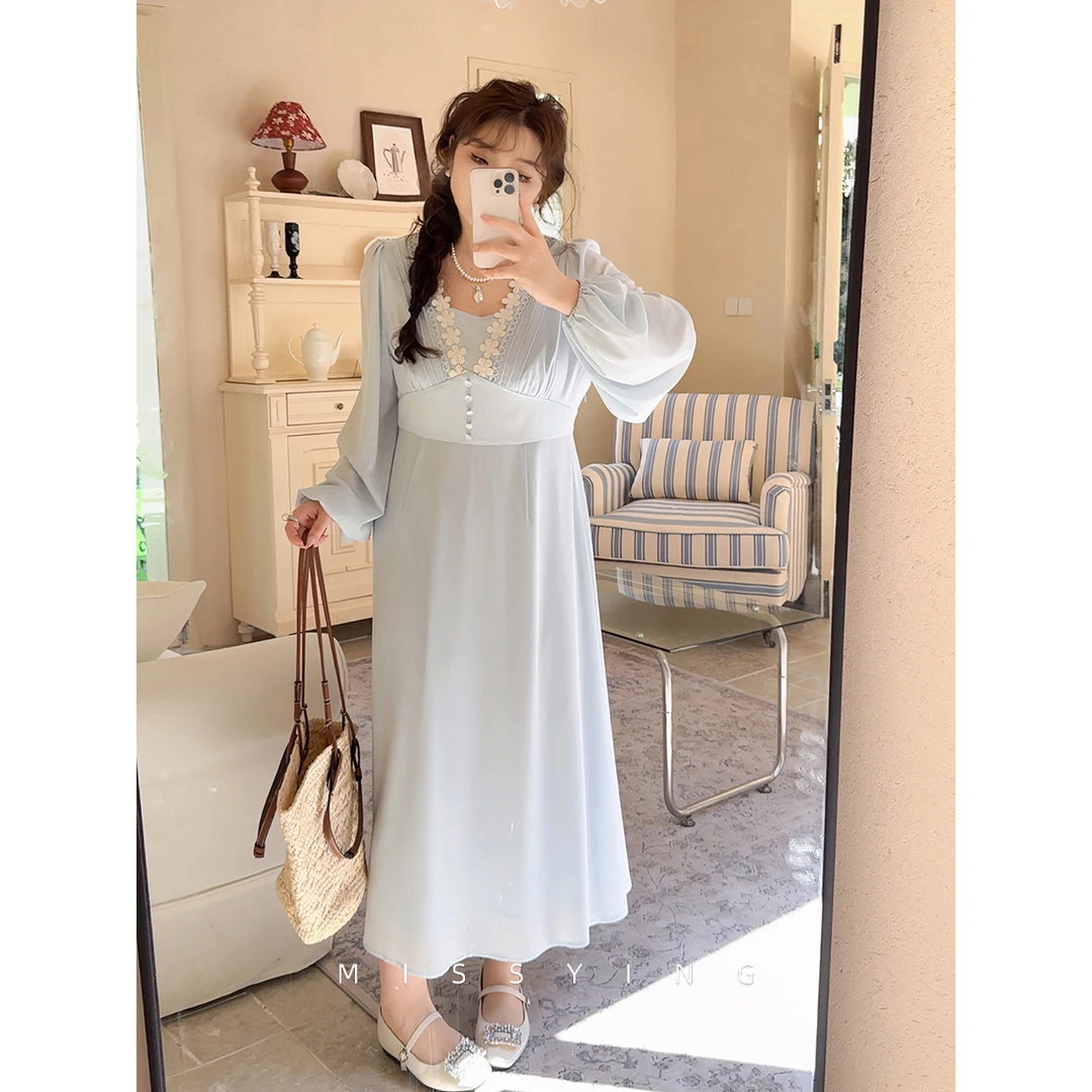 应小姐【卡普里假日】微胖大码夏季显瘦洋气时尚气质宽松花朵连衣裙