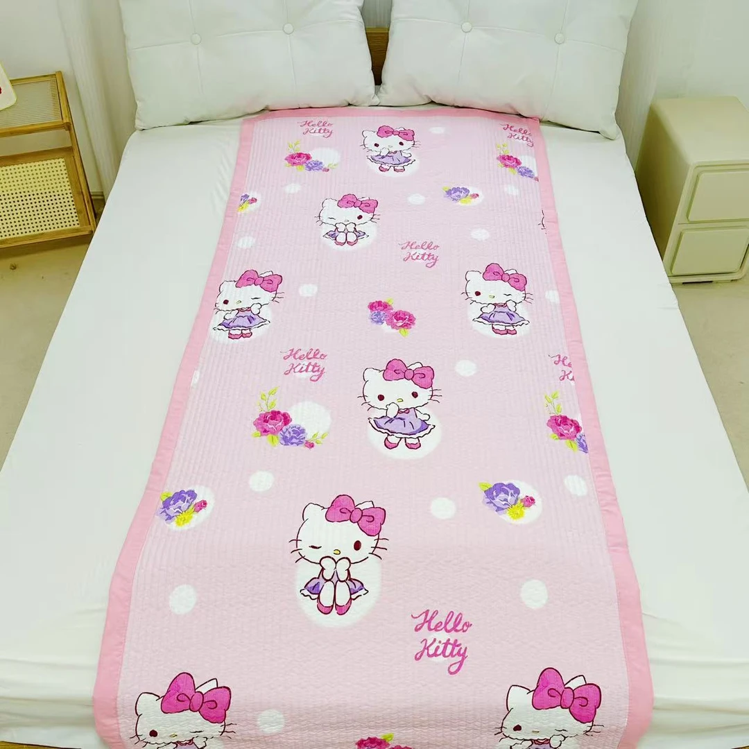 【凯蒂猫床盖】90*200加密加厚水洗棉四季通用亲肤柔软绗缝±5cm