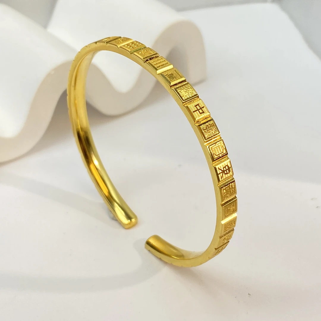 足银银制品 【小北珠宝】足银麻将手镯22-DL95X155