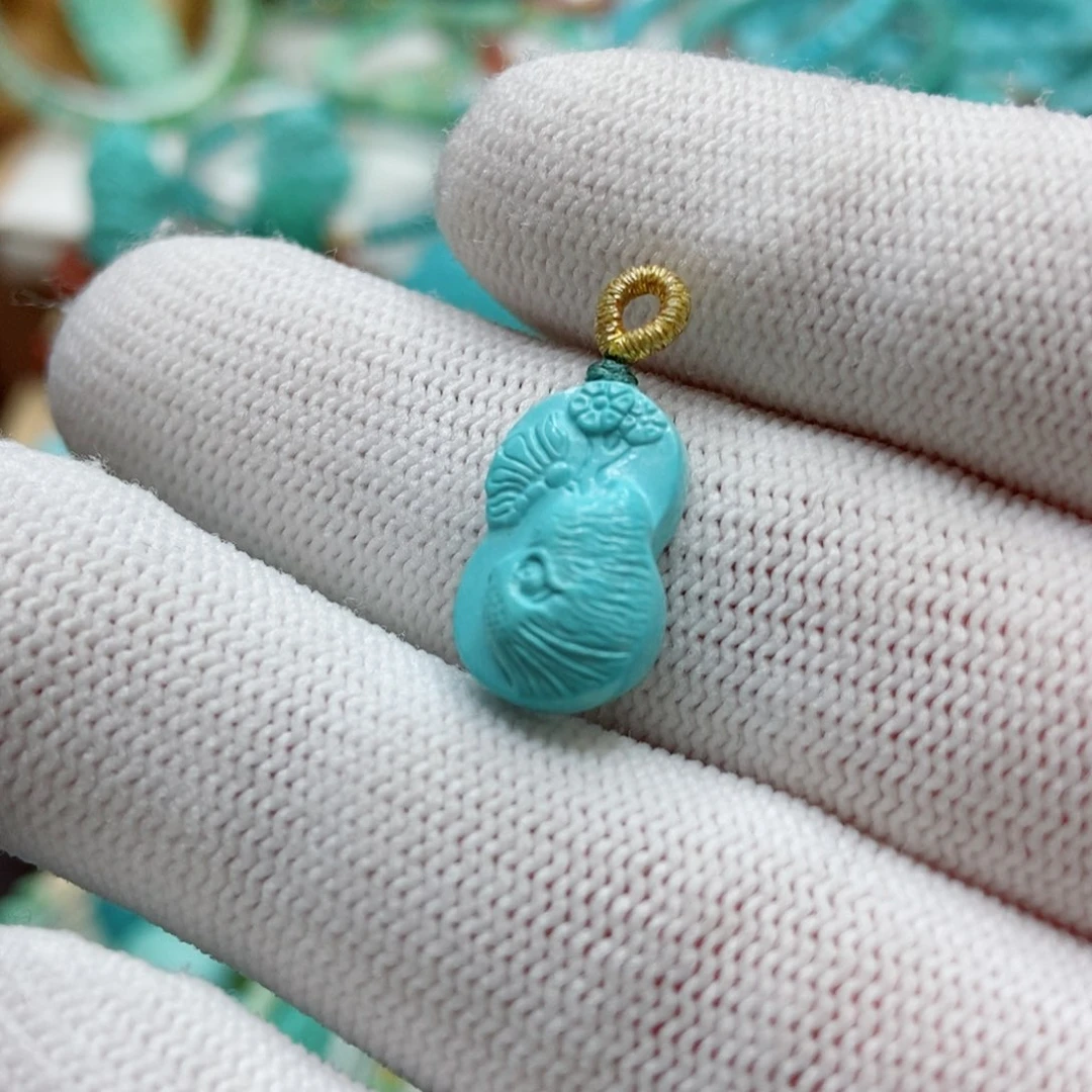 绿松石珠子未镶嵌