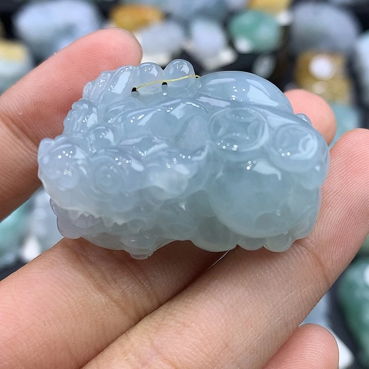 翡翠未镶嵌颈饰天然缅甸翡翠
