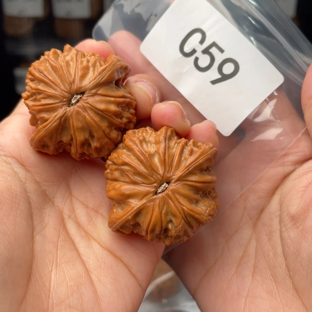 文玩核桃把件全品42磨盘