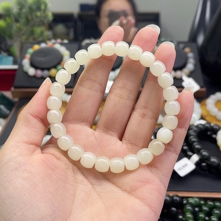 和田玉未镶嵌手链