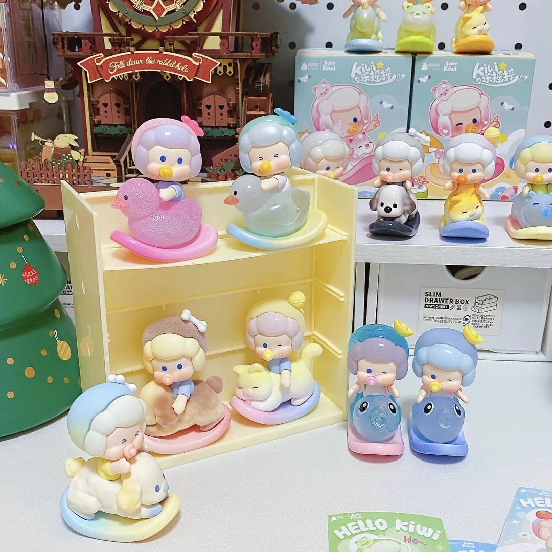 【拆盒】Nororo kiwi乐摇摇2.0系列mini盲盒潮玩可爱手办摆件礼物