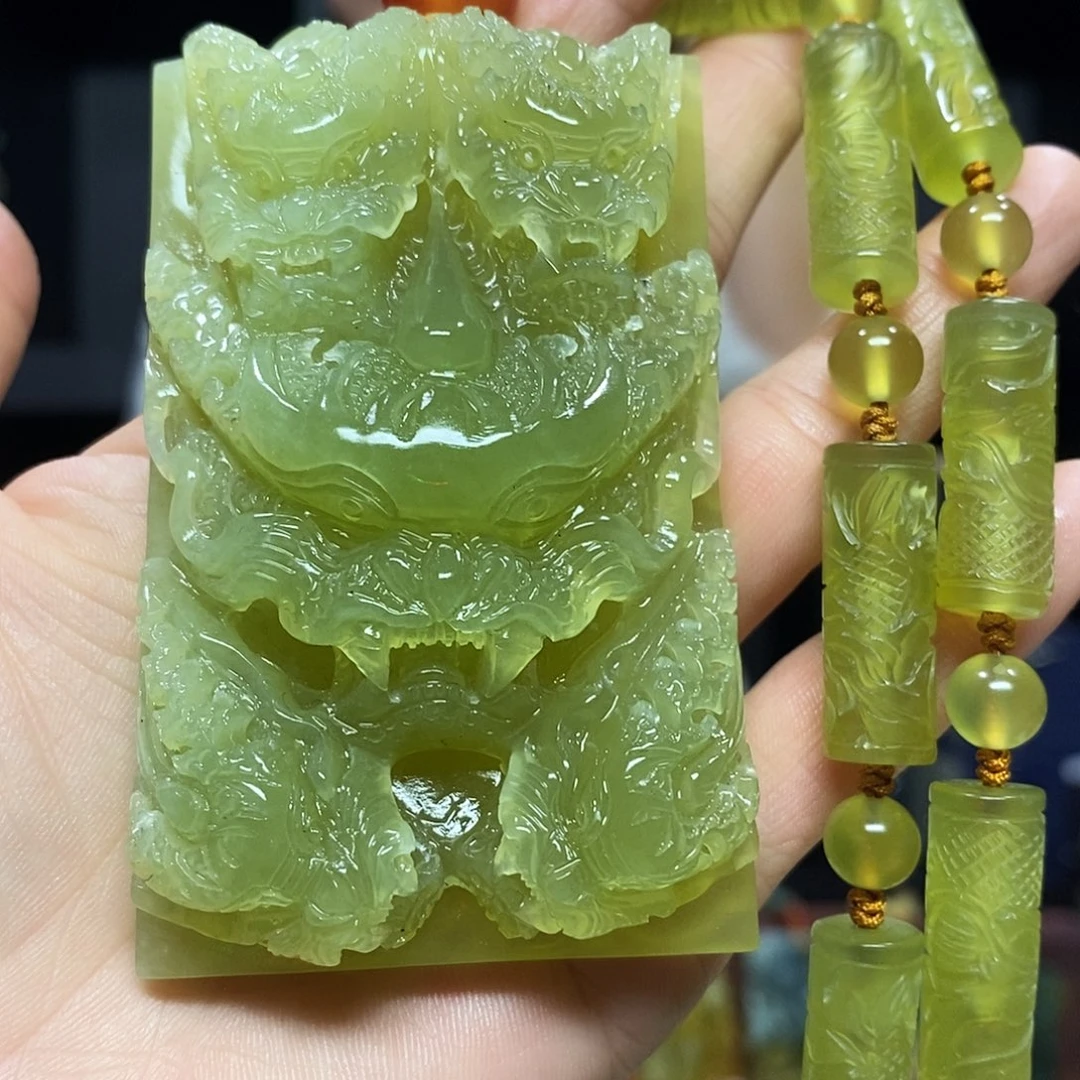 未镶嵌岫玉挂件吊坠