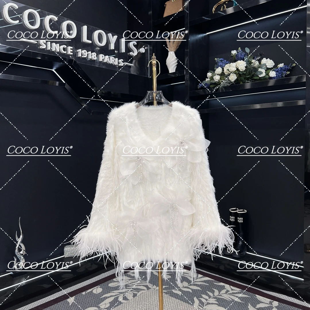 【米娜专属】上衣小香风毛衣气质网红白色时尚名媛2412182