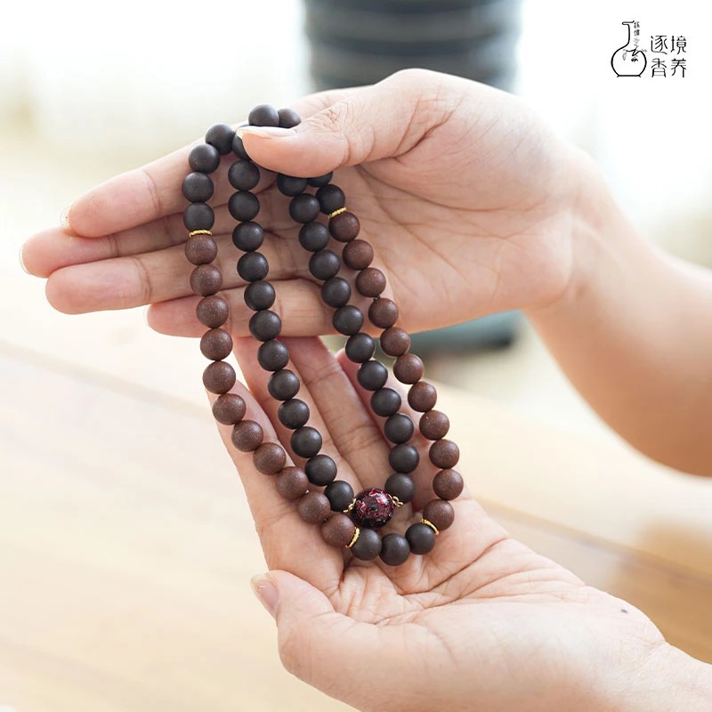 逐境香养 ·  瑞龙笃耨＆安息香珠（0.8/61颗）和香香料合香珠香珠