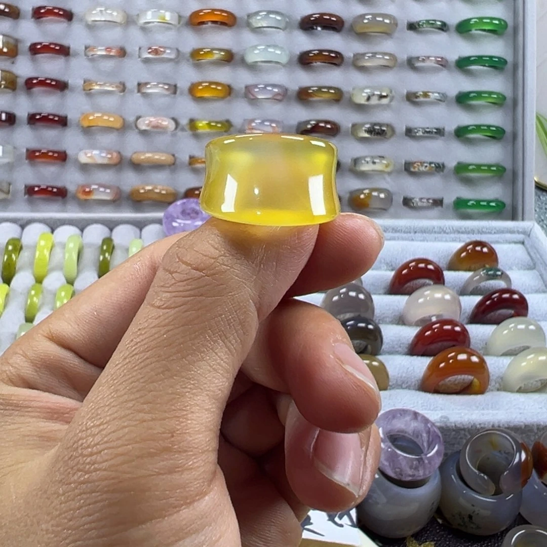 未镶嵌戒圈玛瑙/玉髓A10不退换16.1港12福利