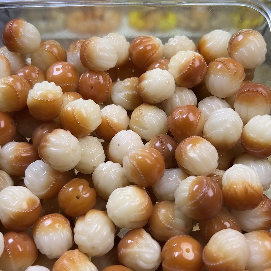 菩提根/象牙果手串微瑕胖佛手15颗