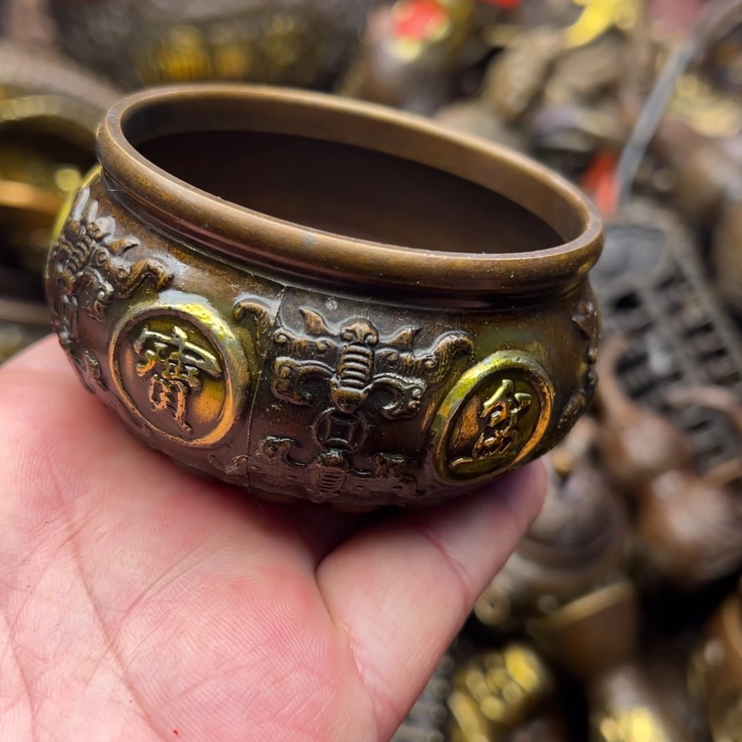 茶壶香炉铜器摆件