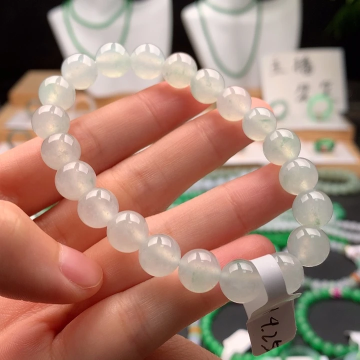 翡翠未镶嵌手串天然缅甸A货翡翠