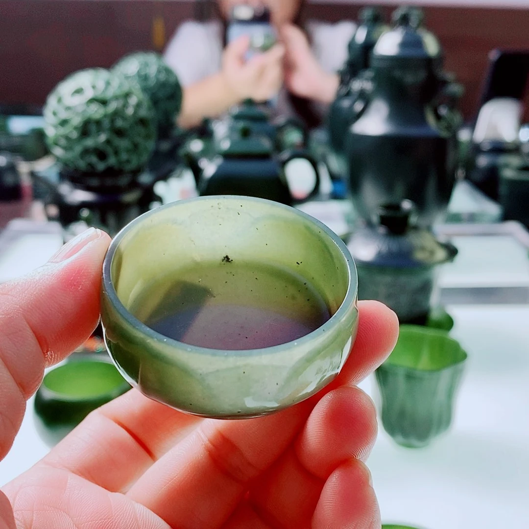 未镶嵌和田玉（青玉）摆件福利