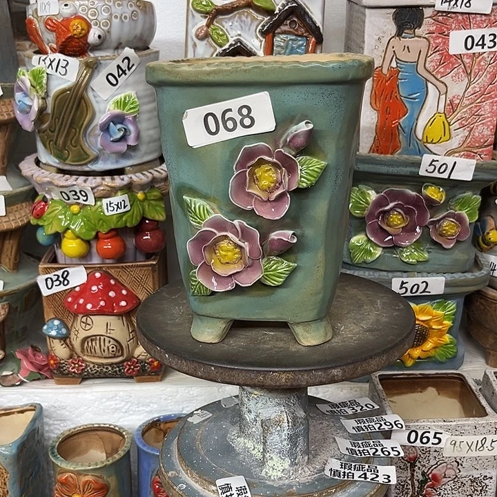 粗陶材质多肉花盆