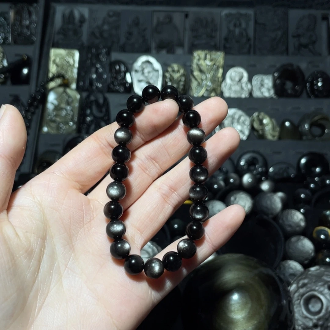 棒***凌黑曜岩未镶嵌珠宝奇石