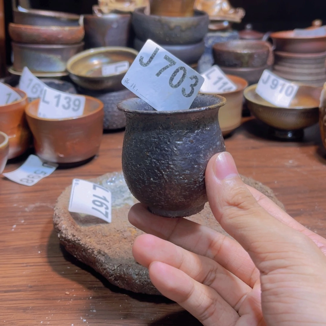 纯手工制作柴烧纯手工制作柴烧杯703