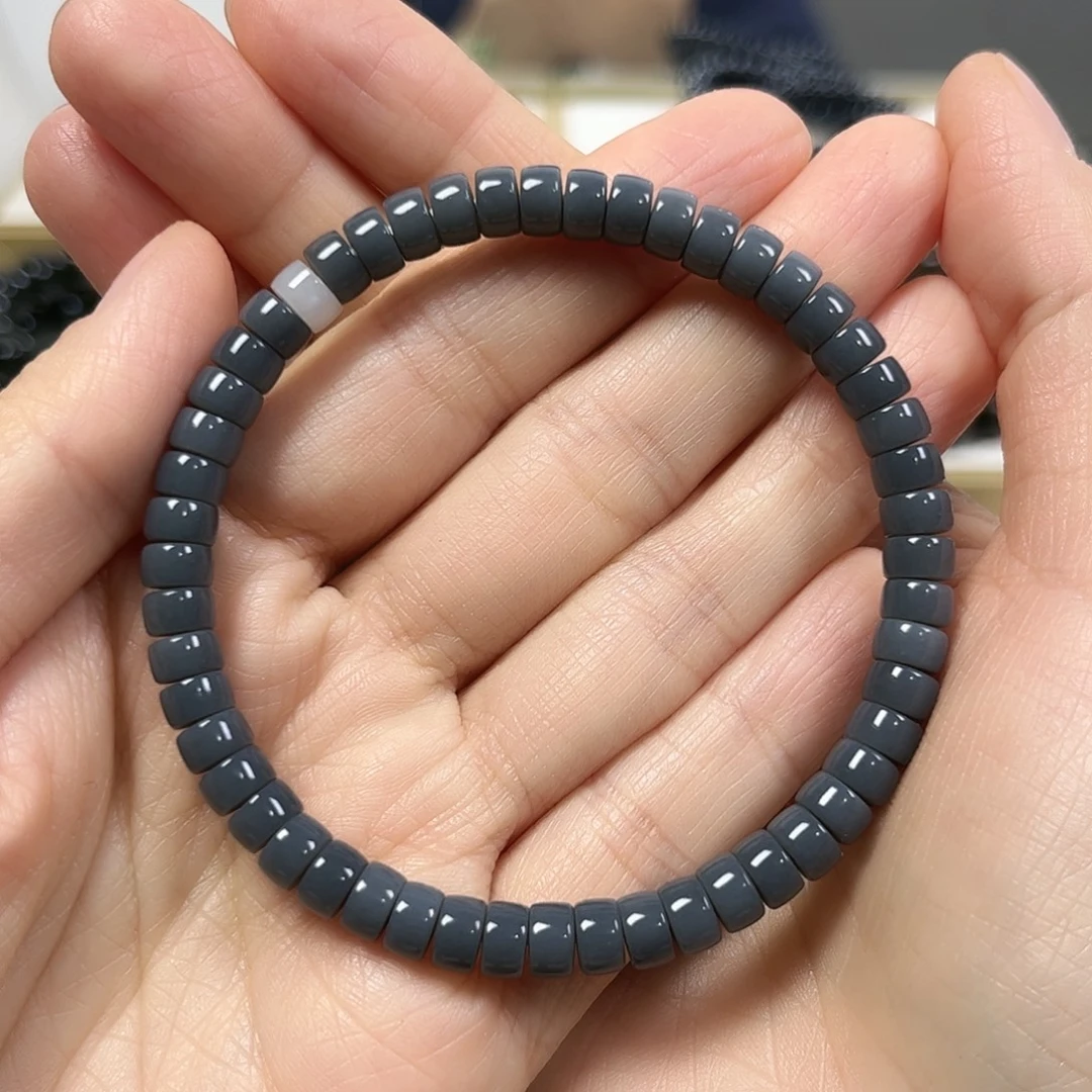 和田玉未镶嵌手串卡6珠宝级货头