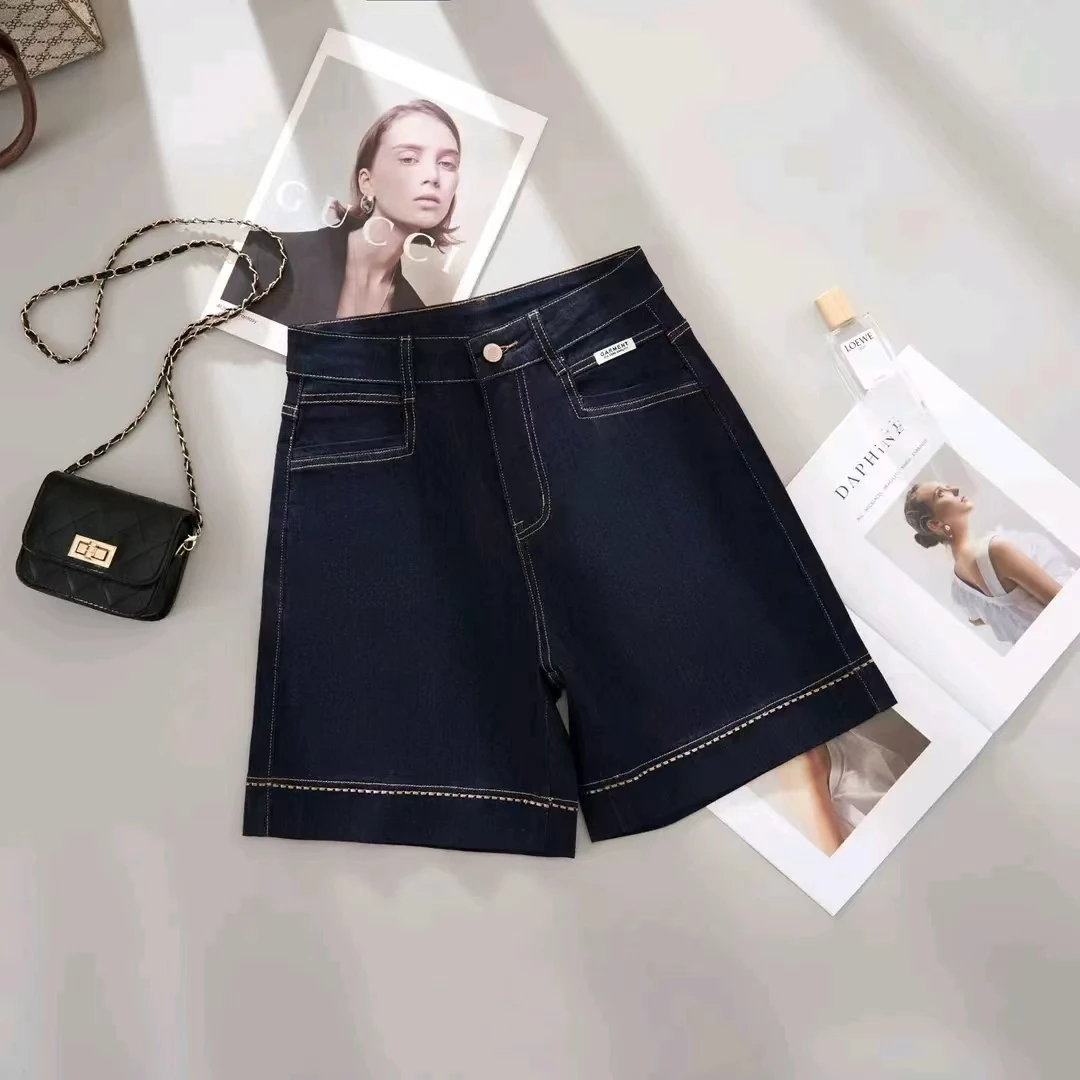 【无弹力+运费险】夏季薄款小个子显瘦高腰韩版A字牛仔短裤女