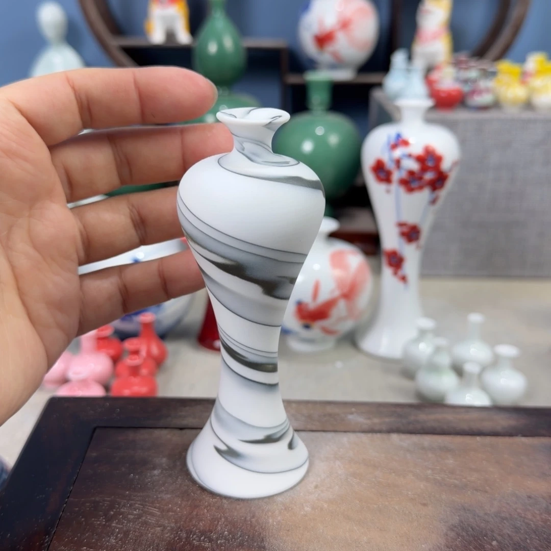 陶瓷手工小花器摆件
