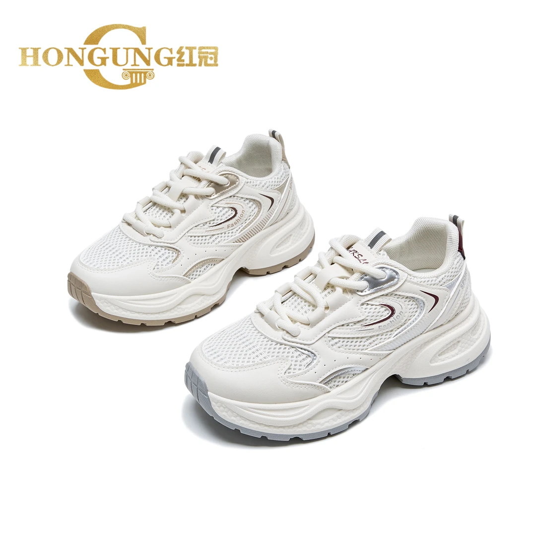 2025新款 | 红冠轻底厚底增高老爹鞋休闲复古运动鞋667