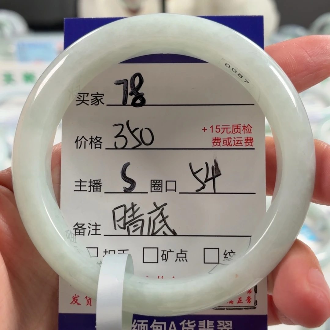 翡翠未镶嵌手镯54