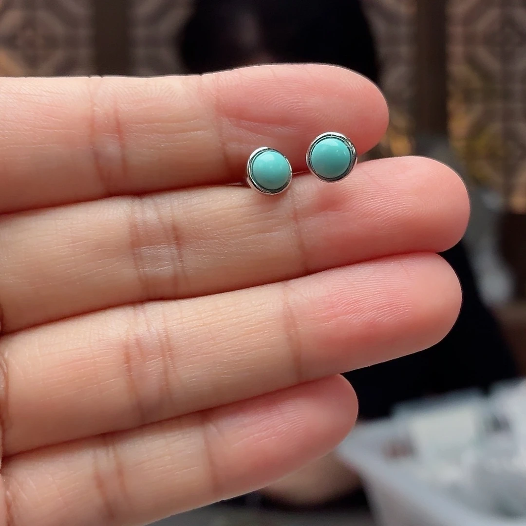 银S925镶嵌绿松石珠宝奇石