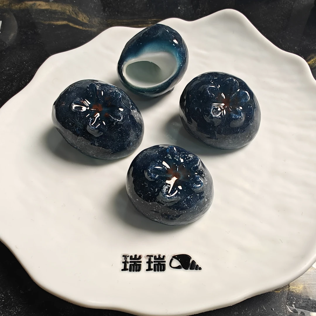寄居蟹替换壳手工diy蟹缸造景装饰鱼缸摆件海螺天然仿真水果蓝莓